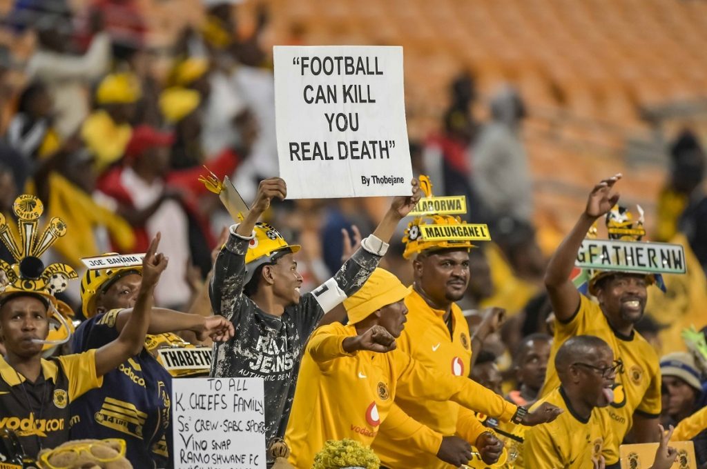 Kaizer Chiefs supporters celebrating
