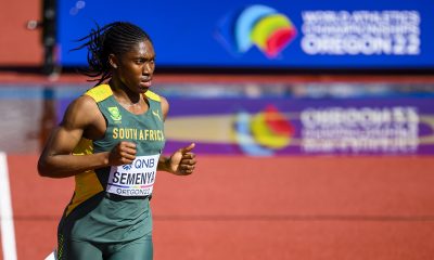 Caster Semenya of South Africa competes in the women's 5,000 meter qualification, during the IAAF World Athletics Championships