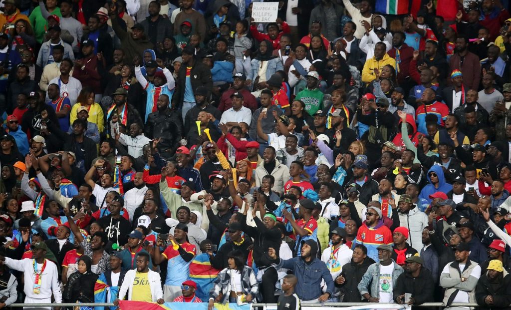 DR Congo fans during the 2023 International Friendly match between South Africa and DR Congo