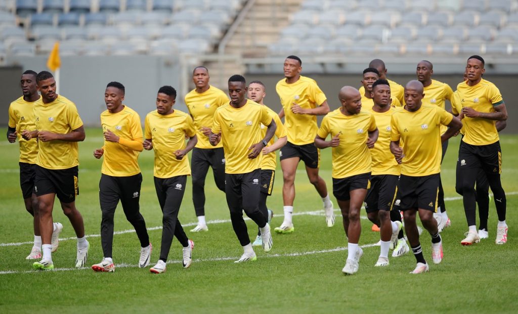 South Africa players during Bafana Bafana training
