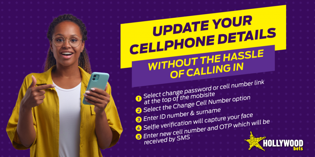 Update Cellphone Details Hollywoodbets