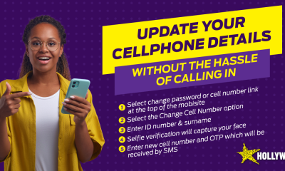 Update Cellphone Details Hollywoodbets