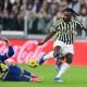 Juventus' Moise Kean and Hellas Verona's Filippo Terracciano