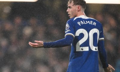Chelsea's Cole Palmer celebrates after scoring
