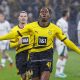 Dortmund's Jamie Bynoe-Gittens celebrates