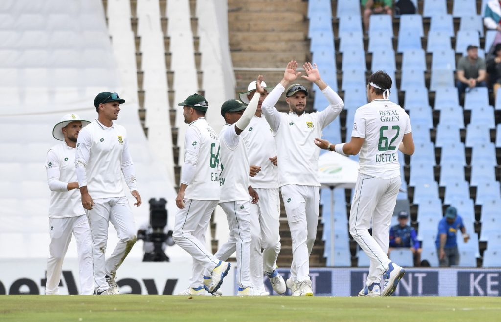 Proteas Celebrate a wicket