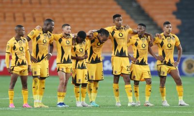 Chiefs players dejected during the 2024 Nedbank Cup match between Kaizer Chiefs and Milford City at the FNB Stadium.