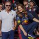 Red Bull Racing team principal with actress Drew Barrymore.