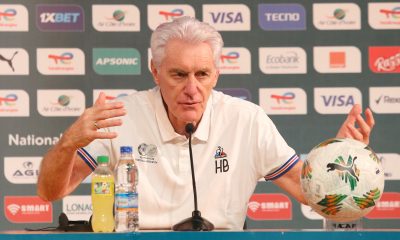 Hugo Broos, head coach of South Africa during the 2023 Africa Cup of Nations Press Conference for South Africa at Palais de la Culture in Abidjan, Cote DIvoire on 09 February 2024.
