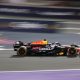 Red Bull Racing driver Max Verstappen of Netherlands steers his car during the Formula 1 Saudi Arabia Grand Prix at the Jeddah Corniche Circuit.