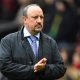 Everton manager Rafael Benitez during the English Premier League soccer match between Manchester United and Everton at Goodison Park.