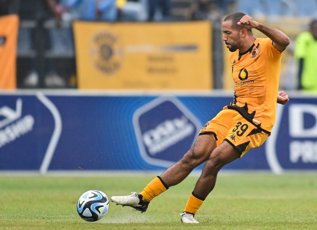 Reeve Frosler of Kaizer Chiefs FC during the DStv Premiership 2023/24 football match between Royal AM and Kaizer Chiefs at Harry Gwala Stadium.