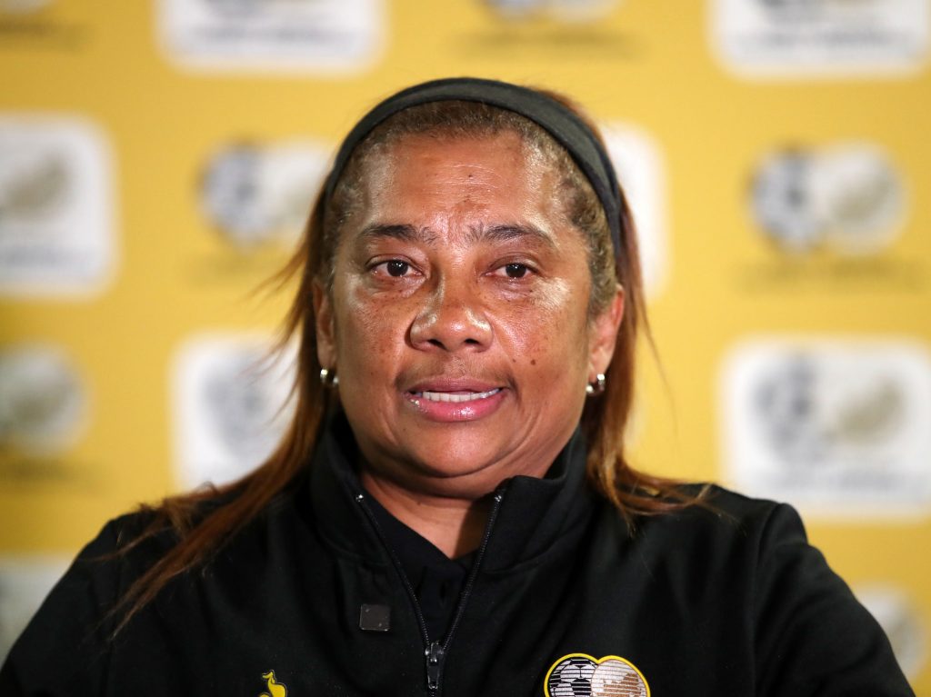 Desiree Ellis, coach of South Africa during the 2023 FIFA Womens World Cup at the OR Tambo International Airport, Johannesburg on the 11 August 2023