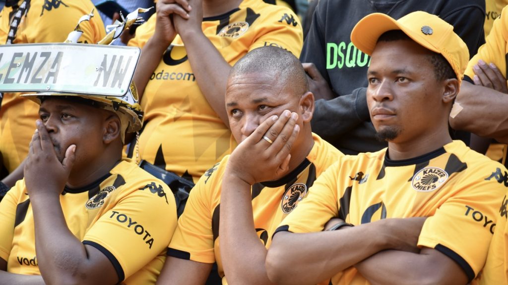 Disappointed Kaizer Chiefs fans.