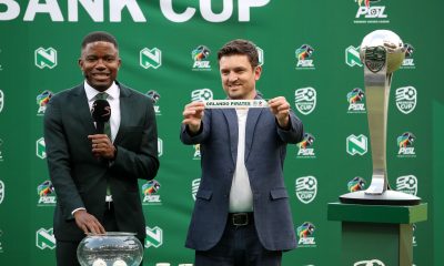 Gv of the Semifinal draw during the 2024 Nedbank Cup Quarterfinal match between TS Galaxy and Chippa United at the Mbombela Stadium, Nelspruit on the 14 April 2024