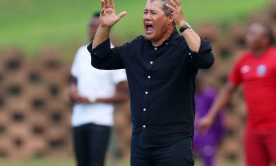 Cavin Johnson, head coach of Kaizer Chiefs during the DStv Premiership 2023/24 match between Richards Bay and Kaizer Chiefs at the King Zwelithini Stadium, Umlazi on the 21 April 2024