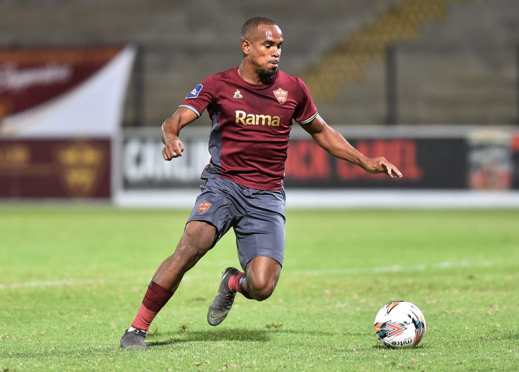 Iqraam Rayners of Stellenbosch FC during the DStv Premiership 2023/24 game between Stellenbosch FC and Polokwane City at Danie Craven Stadium on 27 April 2024