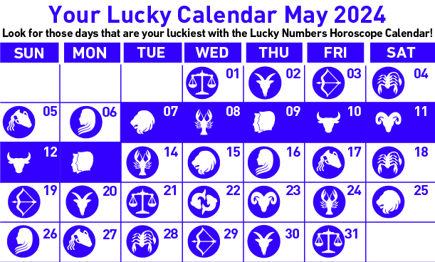 Lucky Calendar 07 - 13 May 2024
