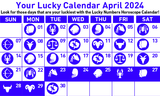 Lucky Calendar 23 - 29 April 2024