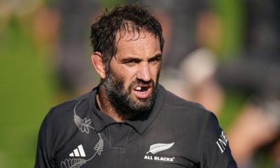 New Zealand's Sam Whitelock during a training session at Stade du Parc, Paris. Picture date: Tuesday October 24, 2023.