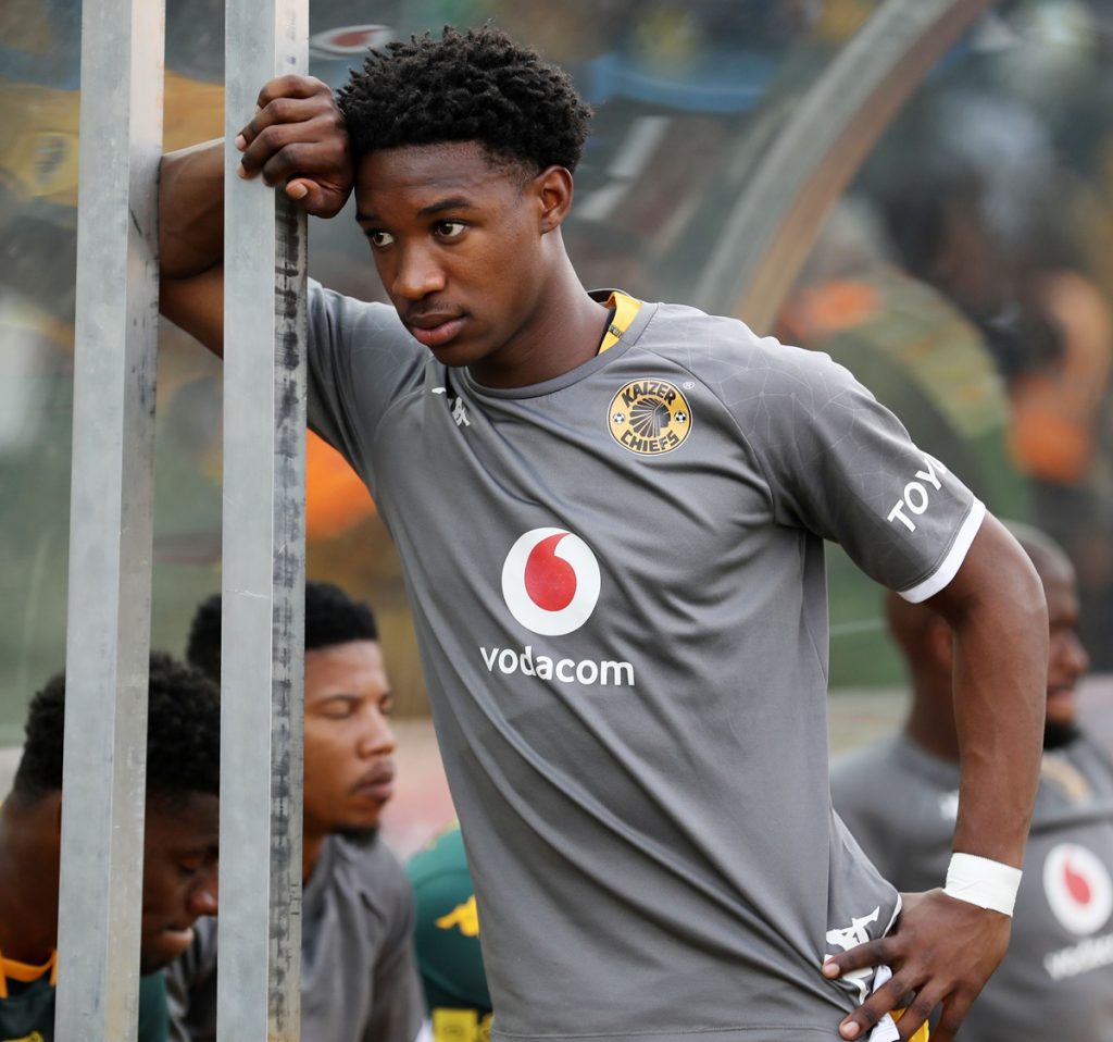 Samkelo Zwane of Kaizer Chiefs dejected during the 2023 MTN8 Semi Final 2nd Leg match between Mamelodi Sundowns and Kaizer Chief at the Lucas Moripe Stadium