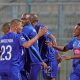Etiosa Ighodaro of Supersport United celebrates goal with teammates during the DStv Premiership 2023/24 match between Supersport United and Polokwane City at Lucas Moripe Stadium.
