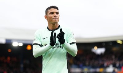 Chelsea's Thiago Silva applauds the fans after the Premier League match at Kenilworth Road, Luton. Picture date: Saturday December 30, 2023.