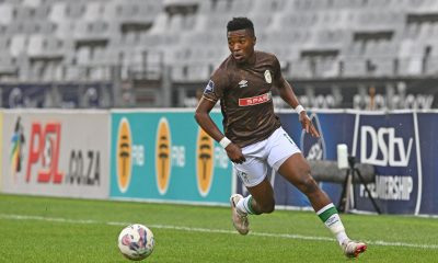 Mlondi Mbanjwa of AmaZulu FC during the DStv Premiership 2023/24 football match between Cape Town City and AmaZulu at Cape Town Stadium on 7 April 2024