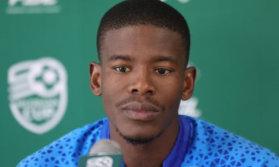 Neo Maema of Mamelodi Sundowns during the 2024 Nedbank Cup final Mamelodi Sundowns media day at Chloorkop in Midrand on 28 May 2024