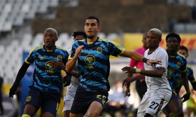 Lorenzo Gordinho of Cape Town City during the DStv Premiership 2023/24 game between Cape Town City and TS Galaxy at Cape Town Stadium.