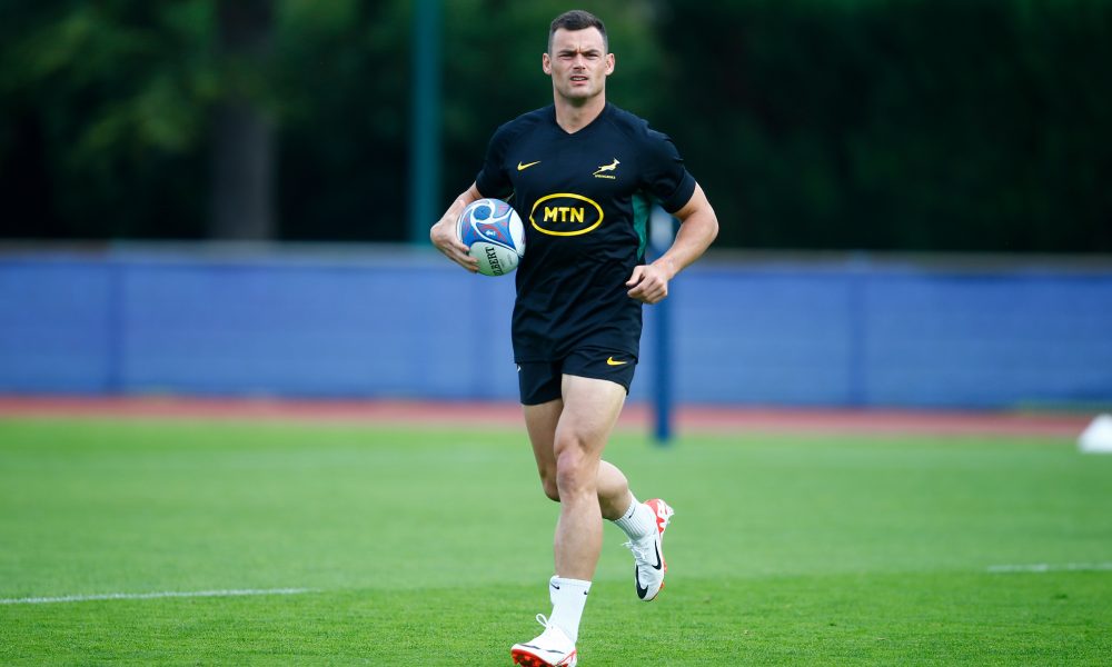 Jesse Kriel of South Africa during the Rugby World Cup 2023 South Africa RWC Training Thursday 12th October 2023. At the Stade Omnisport Croissy Chemin de Ronde Croissy sur Seine, France.