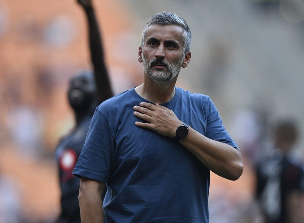 Jose Riveiro coach of Orlando Pirates during DStv Premiership 2023/24 match between Orlando Pirates and Kaizer Chiefs at FNB Stadium on the 09 March 2024