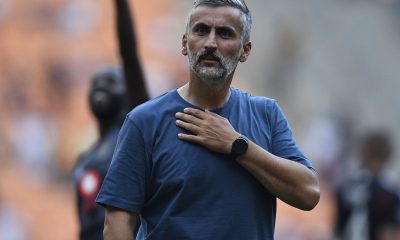 Jose Riveiro coach of Orlando Pirates during DStv Premiership 2023/24 match between Orlando Pirates and Kaizer Chiefs at FNB Stadium on the 09 March 2024