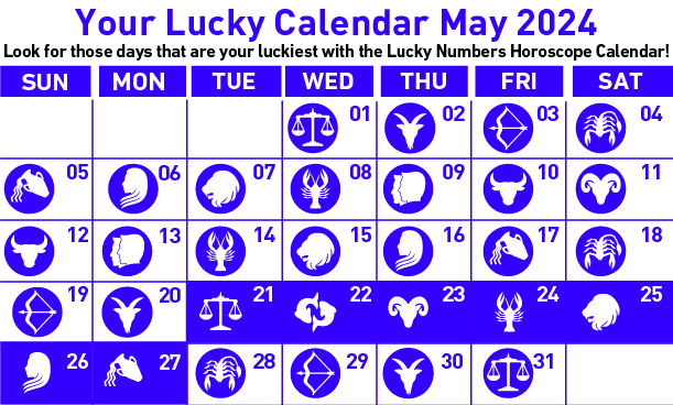 Lucky Calendar 21 - 27 May 2024