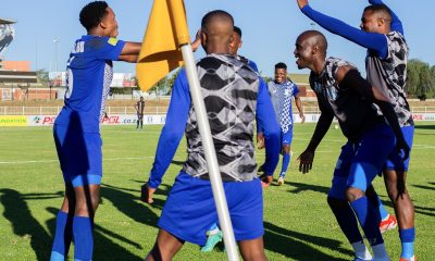 Magesi FC celebrates goal during the Motsepe Foundation Championship 2023/24 match between Magesi FC and Milford FC at Peter Mokaba Stadium.
