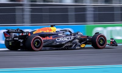 Red Bull Racing driver Max Verstappen of Netherlands in action during the Sprint Qualifying, at the Miami International Autodrome in Miami Gardens, Florida, USA, 03 May 2024. The Formula One Miami Grand Prix is held on 05 May. EPA/CRISTOBAL HERRERA-ULASHKEVICH