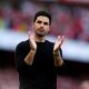 Arsenal manager Mikel Arteta following the Premier League match at the Emirates Stadium.