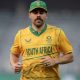 Anrich Nortje of South Africa during the 2023 KFC T20 International Series match between South Africa and West Indies at DP World Wanderers Stadium in Centurion on 28 March 2023