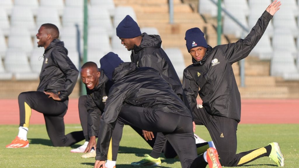 Bafana Bafana hold training session at the Dobsonville Stadium ahead of the 2026 FIFA World Cup qualifiers.