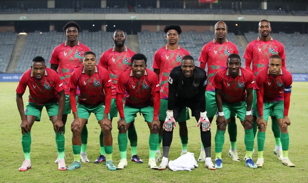 Namibia team picture during the FIFA World Cup Qualifiers 2026 match between Namibia and Liberia at the Orlando Stadium, Soweto on the 05 June 2024.