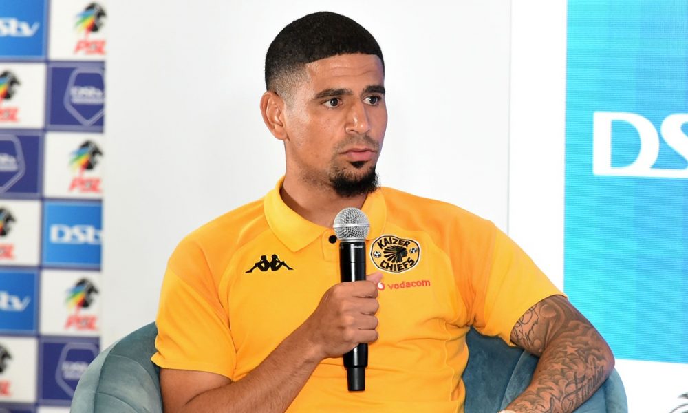 Keagan Dolly of Kaizer Chiefs during the DStv Premiership Soweto Derby Press Conference at The Maslow Hotel in Sandton.