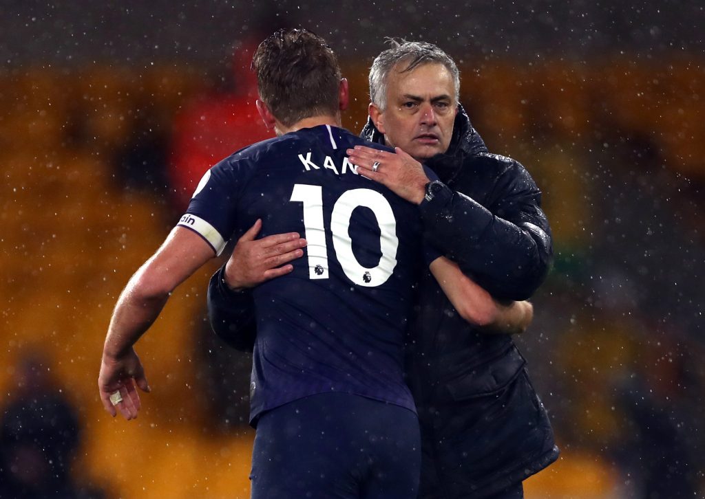 Harry Kane with Jose Mourinho. Jose Mourinho is tipping "complete player" Harry Kane to be top goalscorer at Euro 2024. Issue date: Thursday June 6, 2024.