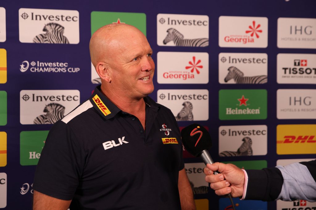 DHL Stormers vs La Rochelle . DHL Stormers' Head Coach John Dobson Investec Champions Cup Round of 16, DHL Stadium, Cape Town, South Africa - 06 Apr 2024