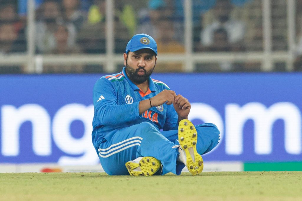 India's captain Rohit Sharma reacts India v Australia, ICC Men's Cricket World Cup, Final, International Cricket ODI, Narendra Modi Stadium, Ahmedabad, India - 19 Nov 2023