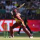 Sherfane Rutherford of the West Indies bats during the 3rd T20I between Australia and the West Indies at Optus Stadium in Perth, Australia, 13 February 2024.