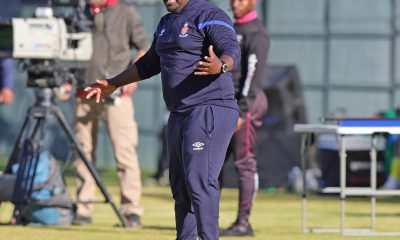 Tlisane Motaung, coach of University of Pretoria reacts during the DStv Premiership 2023/24 Promotion Playoffs match between Baroka and University of Pretoria at Global Stadium in Pretoria on 12 June 2024.