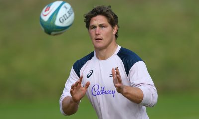 Australia Rugby Union team player Michael Hooper attends the Australia rugby team practice in Johannesburg, South Africa, 04 July 2023. Australia will play a Rugby Championship match against South Africa on 08 July in Pretoria.
