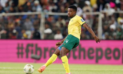 Teboho Mokoena of South Africa during the FIFA World Cup Qualifiers 2026 match between South Africa and Zimbabwe at the Free State Stadium, Bloemfontein on the 11 June 2024 ©