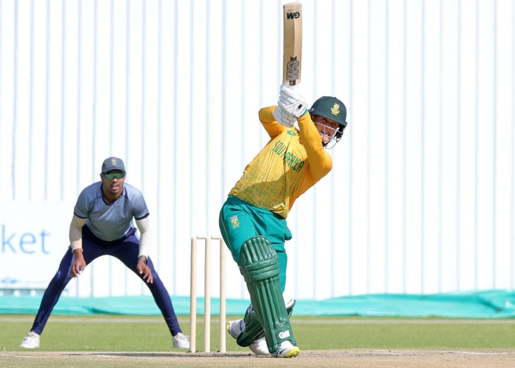 Ryan Rickelton of South Africa during the Cricket South Africa Friendly match between Proteas and Emerging lX at Centre of Excellence in Pretoria on 15 May 2024