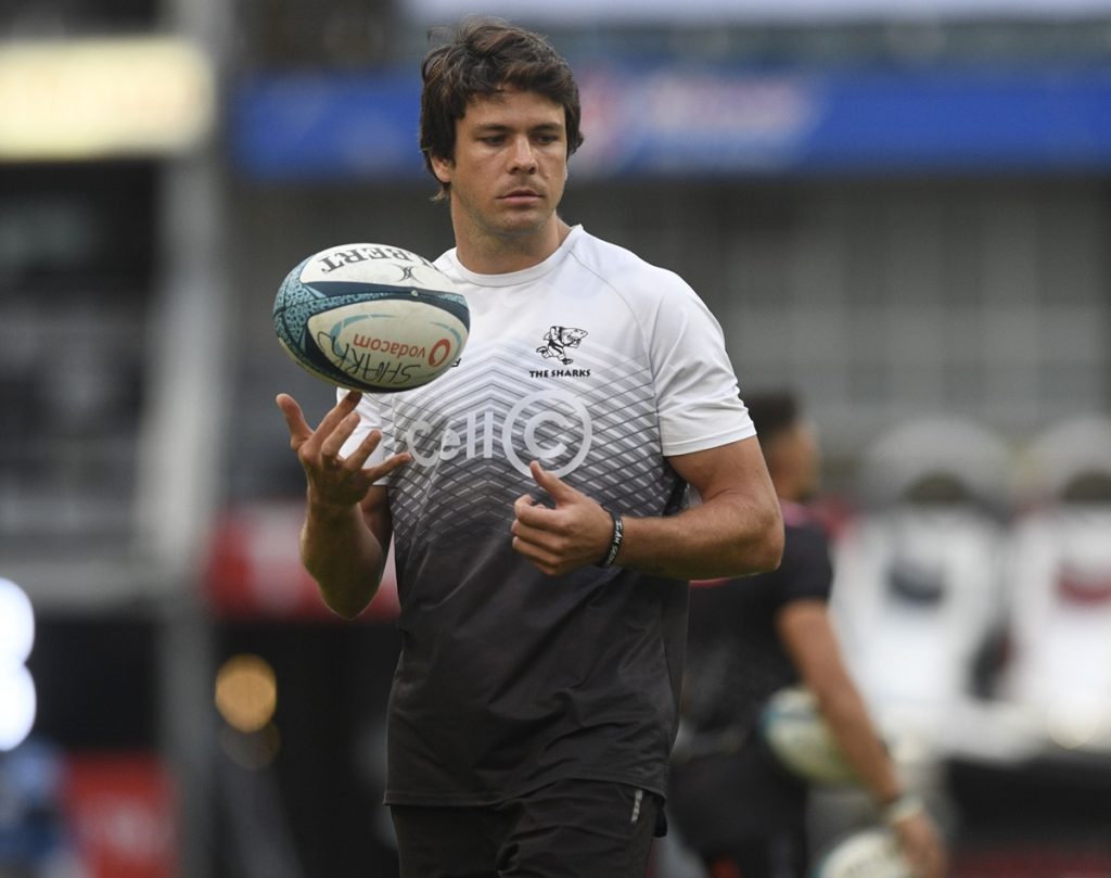 Warren Whiteley of Sharks during the United Rugby Championship 2021/22 rugby match between Sharks and Zebre on the 19 March 2022 at, Hollywoodbets KingsPark Stadium, Durban ,